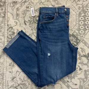 Old Navy Extra High-Rise Straight Jeans with Secret Smooth Pockets